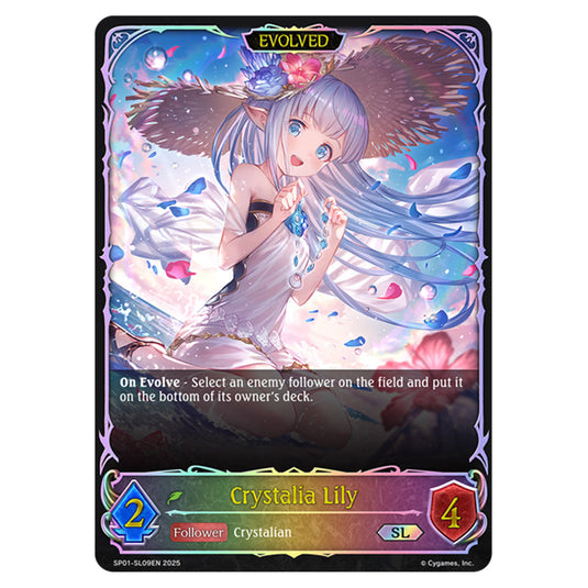Crystalia Lily SP01-SL09EN card from the Shadowverse: Evolve set Seaside Memories
