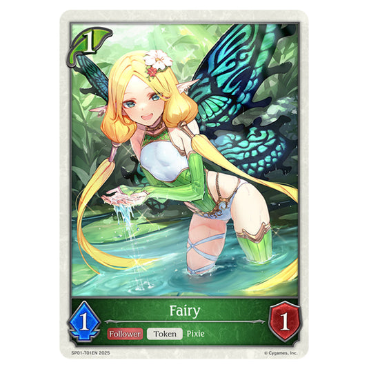 Fairy SP01-T01EN card from the Shadowverse: Evolve set Seaside Memories