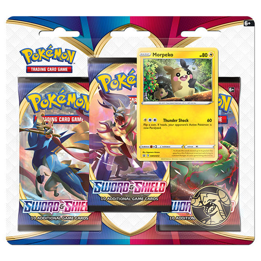 Pokemon - Sword & Shield - Base Set - 3 Pack Blister (Morpeko)