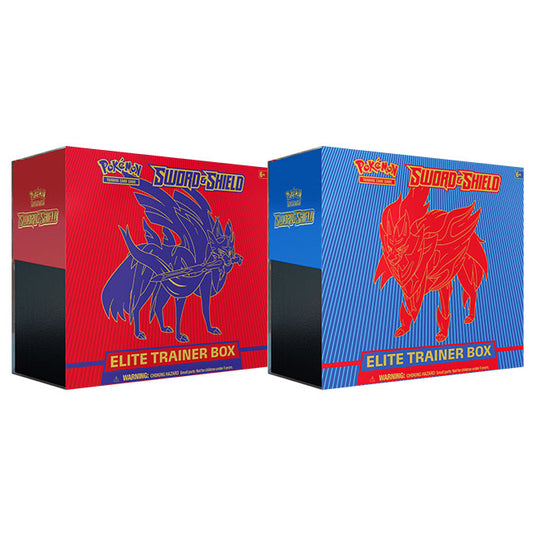 Pokemon - Sword & Shield - Base Set - Elite Trainer Box - Zamazenta & Zacian