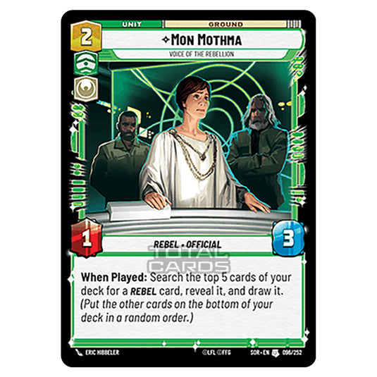Star Wars Unlimited - Spark of Rebellion - Mon Mothma (Uncommon) - 096/252