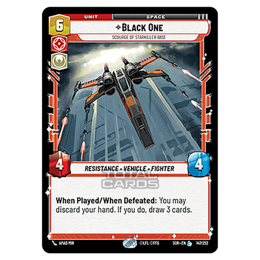 Star Wars Unlimited - Spark of Rebellion - Black One (Legendary) - 147/252