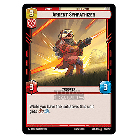 Star Wars Unlimited - Spark of Rebellion - Ardent Sympathizer (Common) - 161/252