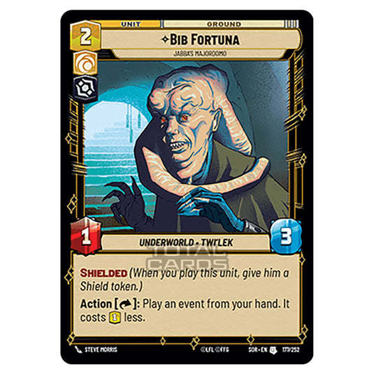 Star Wars Unlimited - Spark of Rebellion - Bib Fortuna (Uncommon) - 177/252