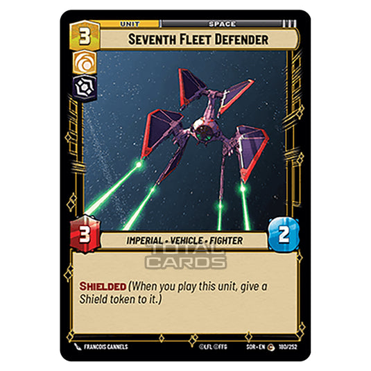 Star Wars Unlimited - Spark of Rebellion - Seventh Fleet Defender (Common) - 180/252