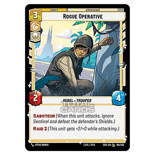 Star Wars Unlimited - Spark of Rebellion - Rogue Operative (Common) - 194/252
