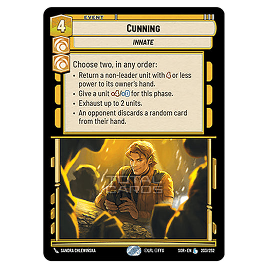 Star Wars Unlimited - Spark of Rebellion - Cunning (Legendary) - 203/252