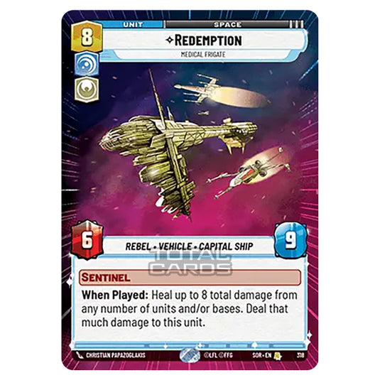 Star Wars Unlimited - Spark of Rebellion - Redemption (Rare) - 318 (Hyperspace)