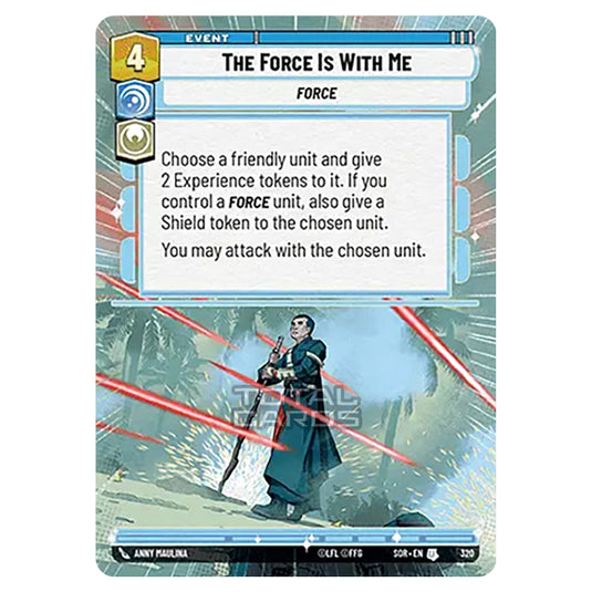 Star Wars Unlimited - Spark of Rebellion - The Force Is With Me (Uncommon) - 320 (Hyperspace)
