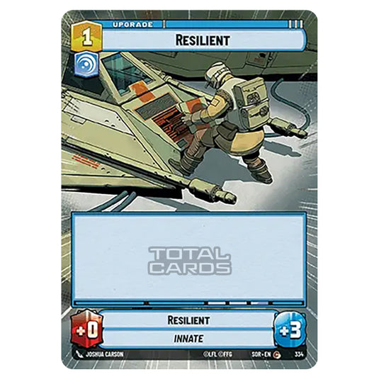 Star Wars Unlimited - Spark of Rebellion - Resilient (Common) - 334 (Hyperspace)
