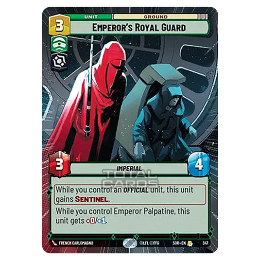 Star Wars Unlimited - Spark of Rebellion - Emperor's Royal Guard (Rare) - 347 (Hyperspace)
