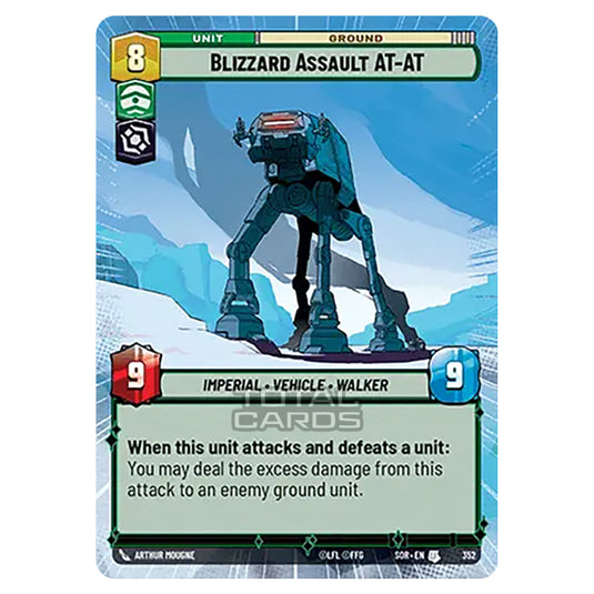 Star Wars Unlimited - Spark of Rebellion - Blizzard Assault AT-AT (Uncommon) - 352 (Hyperspace)