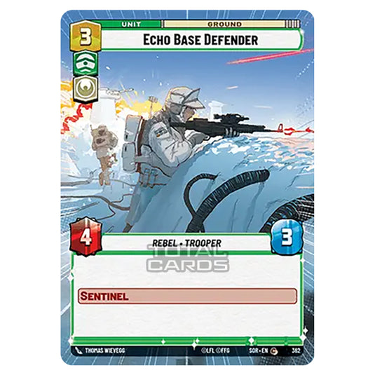 Star Wars Unlimited - Spark of Rebellion - Echo Base Defender (Common) - 362 (Hyperspace)