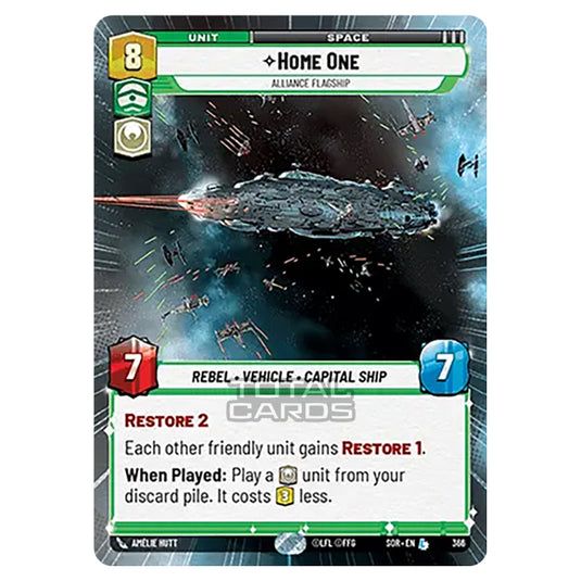 Star Wars Unlimited - Spark of Rebellion - Home One (Legendary) - 366 (Hyperspace)