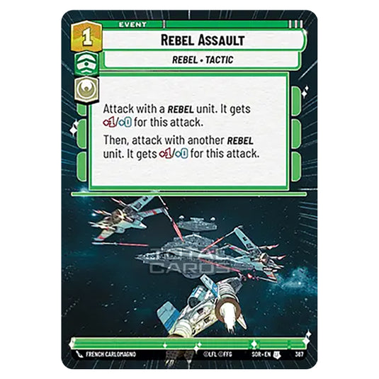 Star Wars Unlimited - Spark of Rebellion - Rebel Assault (Uncommon) - 367 (Hyperspace)