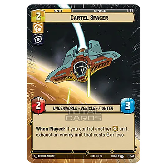 Star Wars Unlimited - Spark of Rebellion - Cartel Spacer (Uncommon) - 441 (Hyperspace)