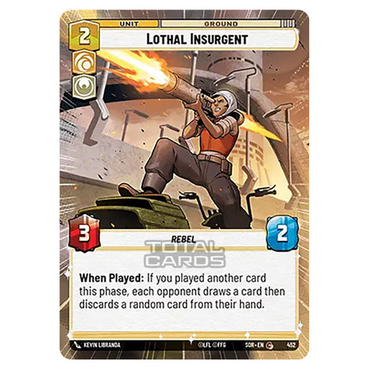 Star Wars Unlimited - Spark of Rebellion - Lothal Insurgent (Common) - 452 (Hyperspace)