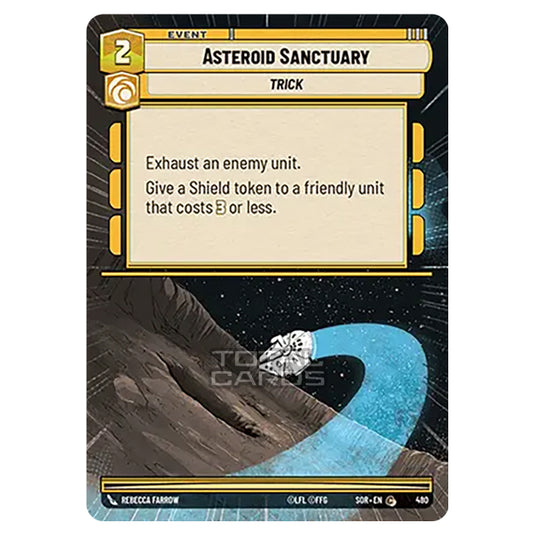 Star Wars Unlimited - Spark of Rebellion - Asteroid Sanctuary (Common) - 480 (Hyperspace)