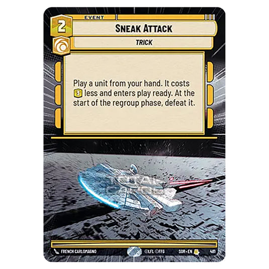 Star Wars Unlimited - Spark of Rebellion - Sneak Attack (Rare) - 481 (Hyperspace)