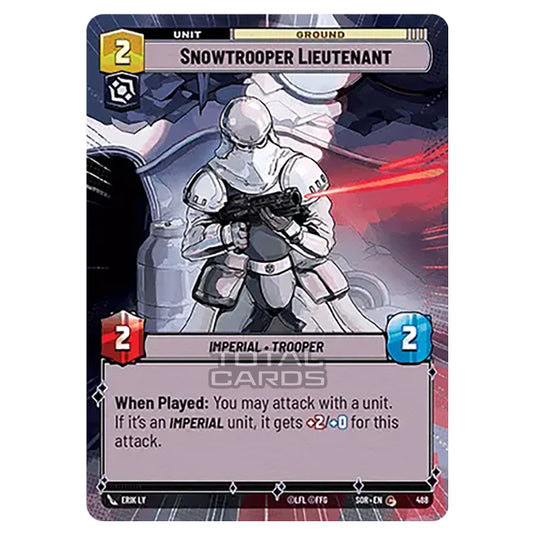 Star Wars Unlimited - Spark of Rebellion - Snowtrooper Lieutenant (Common) - 488 (Hyperspace)