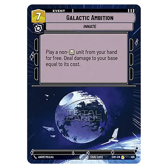 Star Wars Unlimited - Spark of Rebellion - Galactic Ambition (Rare) - 495 (Hyperspace)