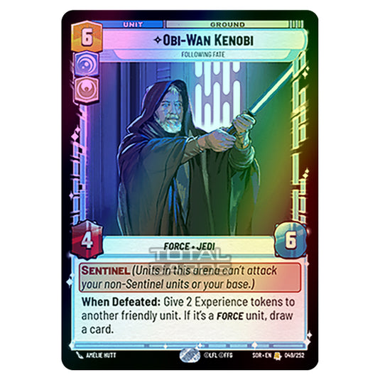 Star Wars Unlimited - Spark of Rebellion - Obi-Wan Kenobi (Rare) - 049/252 (Foil)