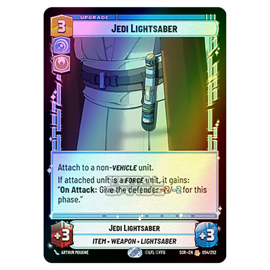 Star Wars Unlimited - Spark of Rebellion - Jedi Lightsaber (Rare) - 054/252 (Foil)