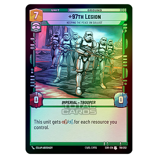 Star Wars Unlimited - Spark of Rebellion - 97th Legion (Uncommon) - 118/252 (Foil)