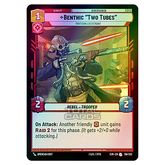 Star Wars Unlimited - Spark of Rebellion - Benthic "Two Tubes" (Uncommon) - 156/252 (Foil)