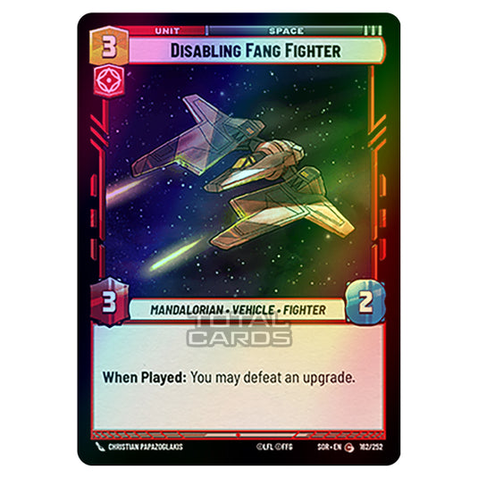 Star Wars Unlimited - Spark of Rebellion - Disabling Fang Fighter (Common) - 162/252 (Foil)
