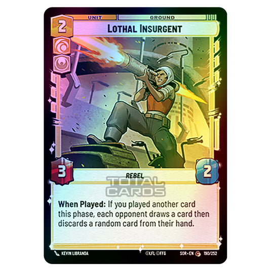 Star Wars Unlimited - Spark of Rebellion - Lothal Insurgent (Common) - 190/252 (Foil)