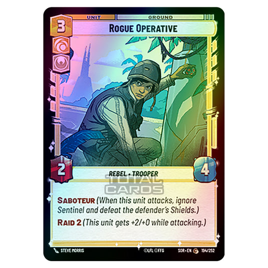 Star Wars Unlimited - Spark of Rebellion - Rogue Operative (Common) - 194/252 (Foil)
