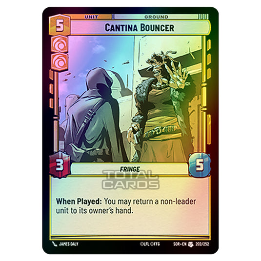 Star Wars Unlimited - Spark of Rebellion - Cantina Bouncer (Uncommon) - 202/252 (Foil)
