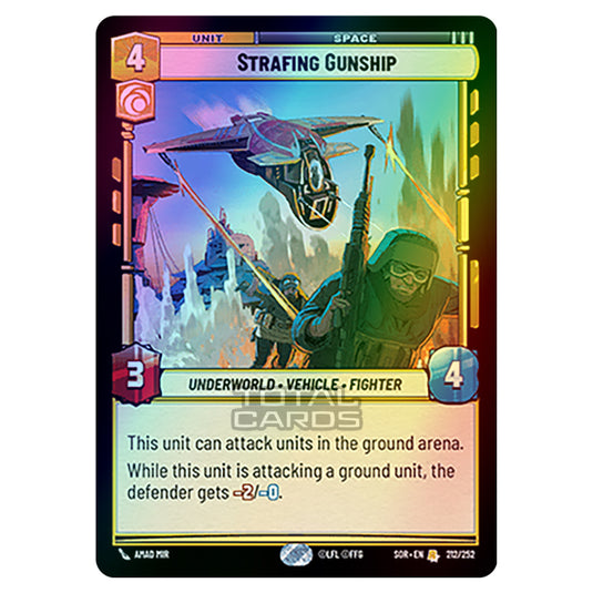 Star Wars Unlimited - Spark of Rebellion - Strafing Gunship (Rare) - 212/252 (Foil)