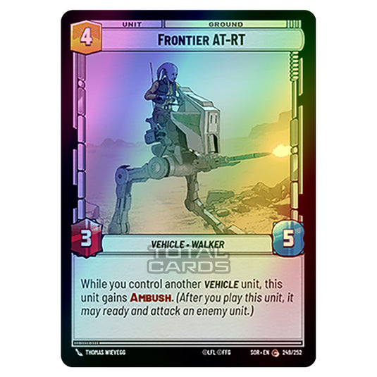Star Wars Unlimited - Spark of Rebellion - Frontier AT-RT (Common) - 249/252 (Foil)