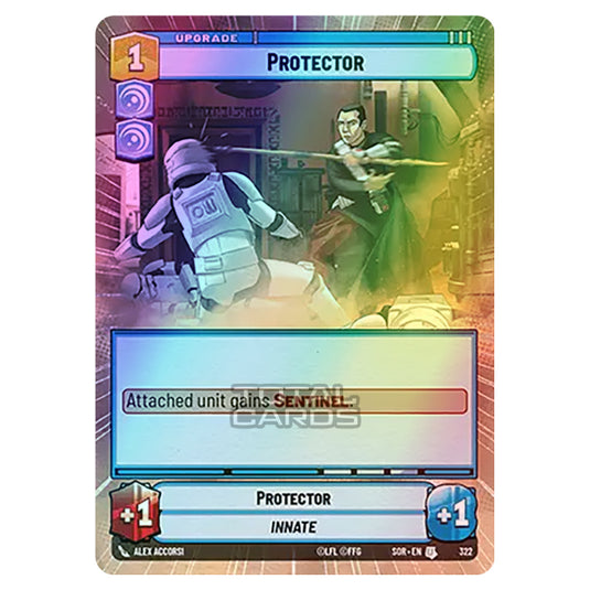 Star Wars Unlimited - Spark of Rebellion - Protector (Uncommon) - 322 (Hyperspace Foil)