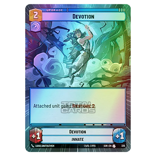 Star Wars Unlimited - Spark of Rebellion - Devotion (Uncommon) - 335 (Hyperspace Foil)