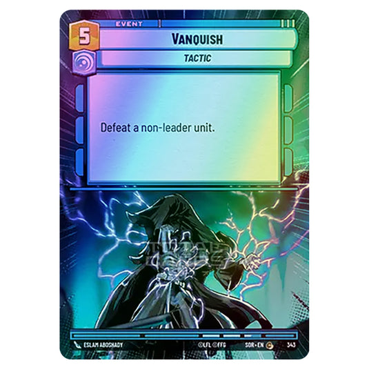 Star Wars Unlimited - Spark of Rebellion - Vanquish (Common) - 343 (Hyperspace Foil)