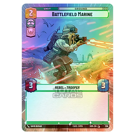 Star Wars Unlimited - Spark of Rebellion - Battlefield Marine (Common) - 359 (Hyperspace Foil)