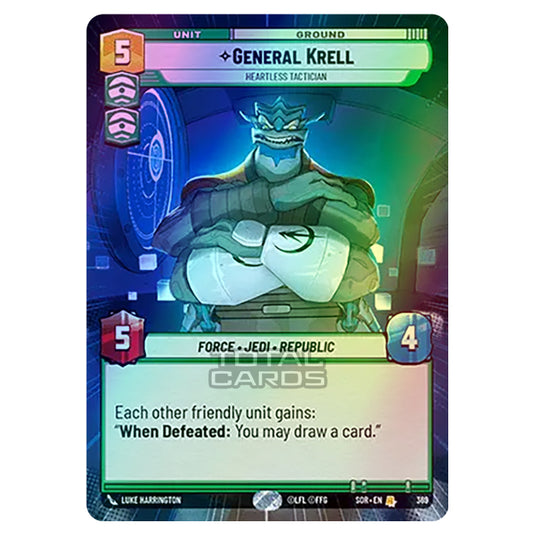 Star Wars Unlimited - Spark of Rebellion - General Krell (Rare) - 369 (Hyperspace Foil)