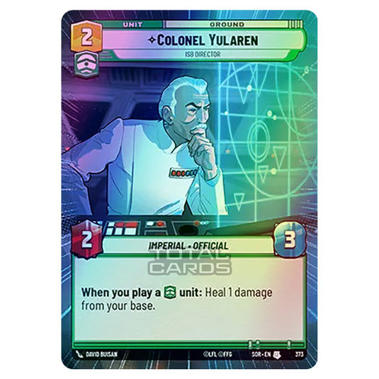 Star Wars Unlimited - Spark of Rebellion - Colonel Yularen (Uncommon) - 373 (Hyperspace Foil)