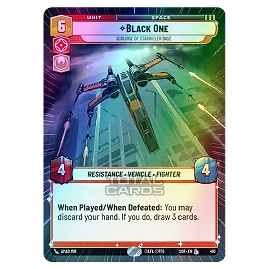 Star Wars Unlimited - Spark of Rebellion - Black One (Legendary) - 410 (Hyperspace Foil)