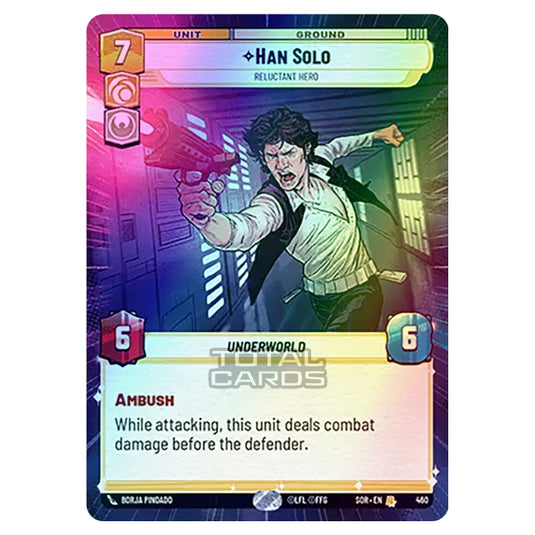 Star Wars Unlimited - Spark of Rebellion - Han Solo (Rare) - 460 (Hyperspace Foil)