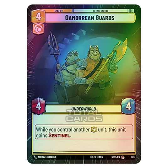 Star Wars Unlimited - Spark of Rebellion - Gamorrean Guards (Common) - 473 (Hyperspace Foil)