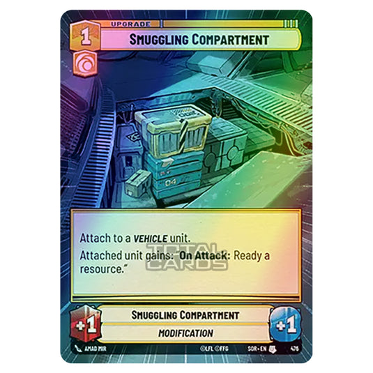 Star Wars Unlimited - Spark of Rebellion - Smuggling Compartment (Uncommon) - 476 (Hyperspace Foil)