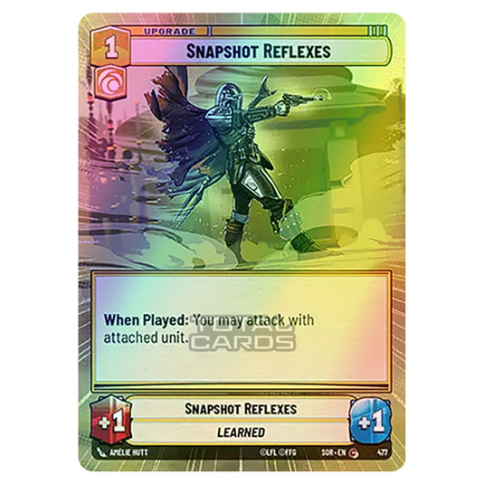 Star Wars Unlimited - Spark of Rebellion - Snapshot Reflexes (Common) - 477 (Hyperspace Foil)