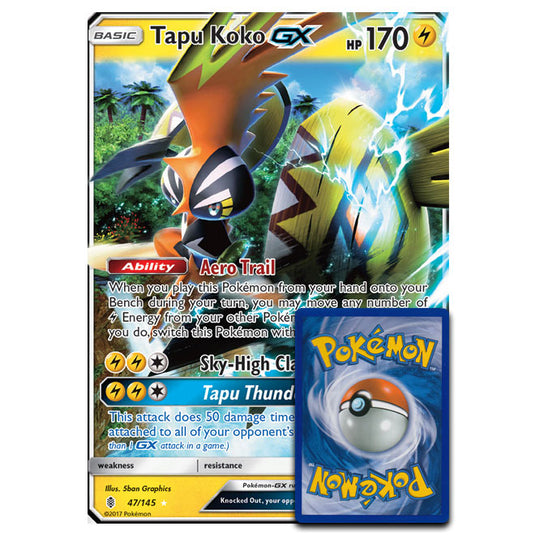 Pokemon - Sun & Moon - Tapu Koko 47/145 (Oversized Promo)