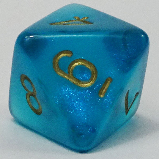 Chessex - Signature 16mm D8 - Borealis - Blue with Gold