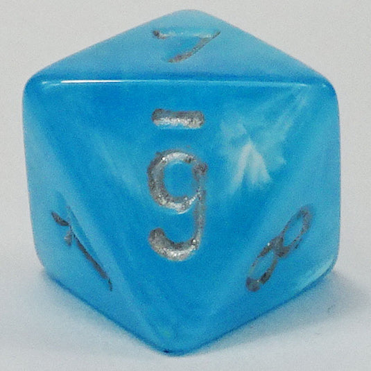 Chessex - Signature 16mm D8 - Borealis - Teal with Silver