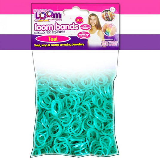 Teal Loom Bands - x300